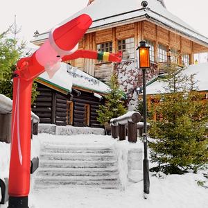 Werbung Günstige aufblasbare Welle <span class=keywords><strong>Air</strong></span> <span class=keywords><strong>Dancer</strong></span> Wettbewerbs fähiger Preis 20 ft 20 ft aufblasbare lustige verrückte Santa Pipe Tänzer männliche Tänzer - Product Image 5