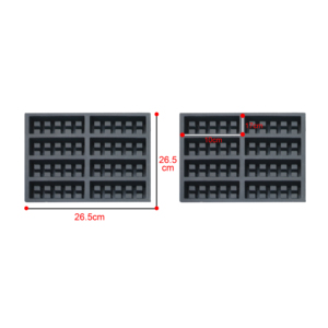 Thương mại <span class=keywords><strong>Mini</strong></span> Vuông lật <span class=keywords><strong>Waffle</strong></span> <span class=keywords><strong>maker</strong></span> với logo 8 Bảng - Product Image 6