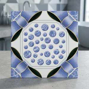 Vente en gros Production indienne Céramique 40x40cm Carreaux de sol numériques brillants 400x400mm Carreaux muraux numériques lumineux de haute qualité - Product Image 4