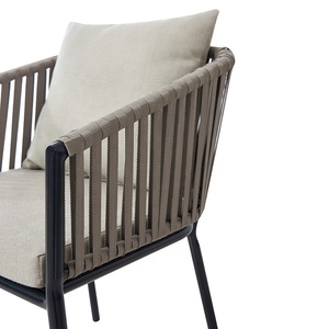 Sillón Moderno y Cómodo para Patio, Restaurante, Balcón, Jardín, <span class=keywords><strong>de</strong></span> Aluminio y Cuerda, Disponible para Comedor - Product Image 6