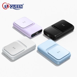 Custom Logo Portable Power Bank 10000mah With Built in Cable Fast <b>Charging</b> Magnetic Power Bank for Phone - Product Image 1