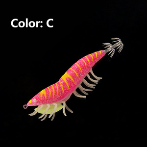 Nueva llegada 110mm 21g simulación fluorescente luminosa calamar Jig señuelo <span class=keywords><strong>EGI</strong></span> 3,5 # pie suave Camarón pulpo señuelo - Product Image 3