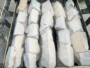 Kmg hiện đại bằng đá sa thạch trắng lâu đài hình dạng tường ốp miễn phí hình thức tự nhiên đá vôi cho biệt thự với chia bề mặt kết thúc - Product Image 6