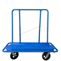Chariot de transport robuste OEM de 2200 lb pour panneaux de plâtre et marbre, chariot à main et chariot à outils pour le transport