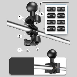 Accessoire de moto <span class=keywords><strong>prix</strong></span> usine/support de moto pour caméra d'action GoPro <span class=keywords><strong>Hero</strong></span> 3 4 5 <span class=keywords><strong>6</strong></span> 7 8 9 10 11 12 13 noir - Product Image 4