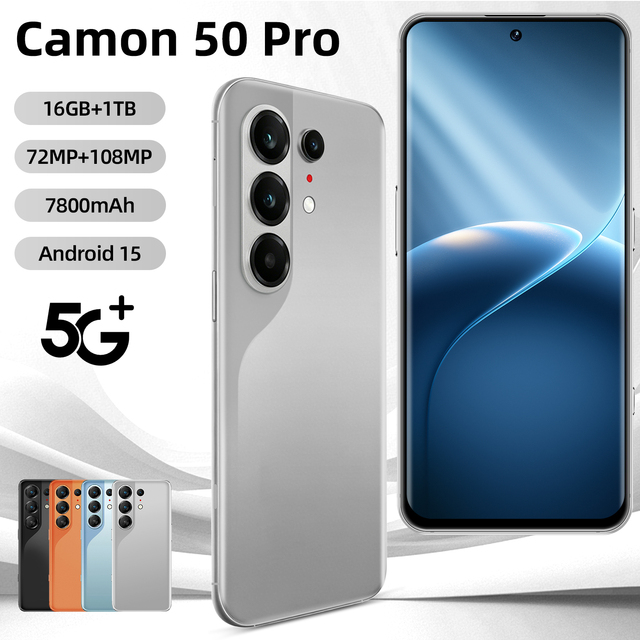 Original Camon 50 Pro 5G Android Smartphone 7800mAh AI Camera Dual SIM Unlocked Global Version