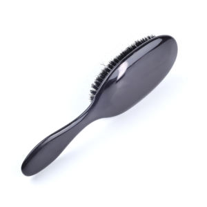 Commercio all'ingrosso della fabbrica Maizhu setola di cinghiale impermeabile forma rettangolare spazzola per capelli per il cuoio capelluto asciutto massaggio Paddle manico per le donne - Product Image 3