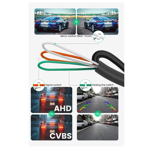 Greenyi AHD 1080p sao lưu máy ảnh màn hình đài phát thanh đầu đơn vị đảo ngược phía sau/phía trước/bên xem máy ảnh 6 cái, có thể điều chỉnh Fisheye ống kính - Product Image 4