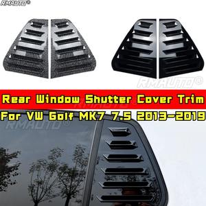 For VW Golf MK7 7.5 2013-2019 Body Kit Rear <b>Window</b> Shutter <b>Cover</b> Trim <b>Window</b> Louver Side Vent Trim Car Accessories - Product Image 1