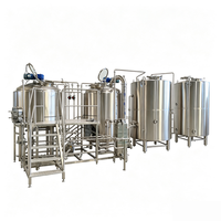 Système de brassage compact et efficace chauffé à la vapeur 5BBL 2V pour brasserie artisanale