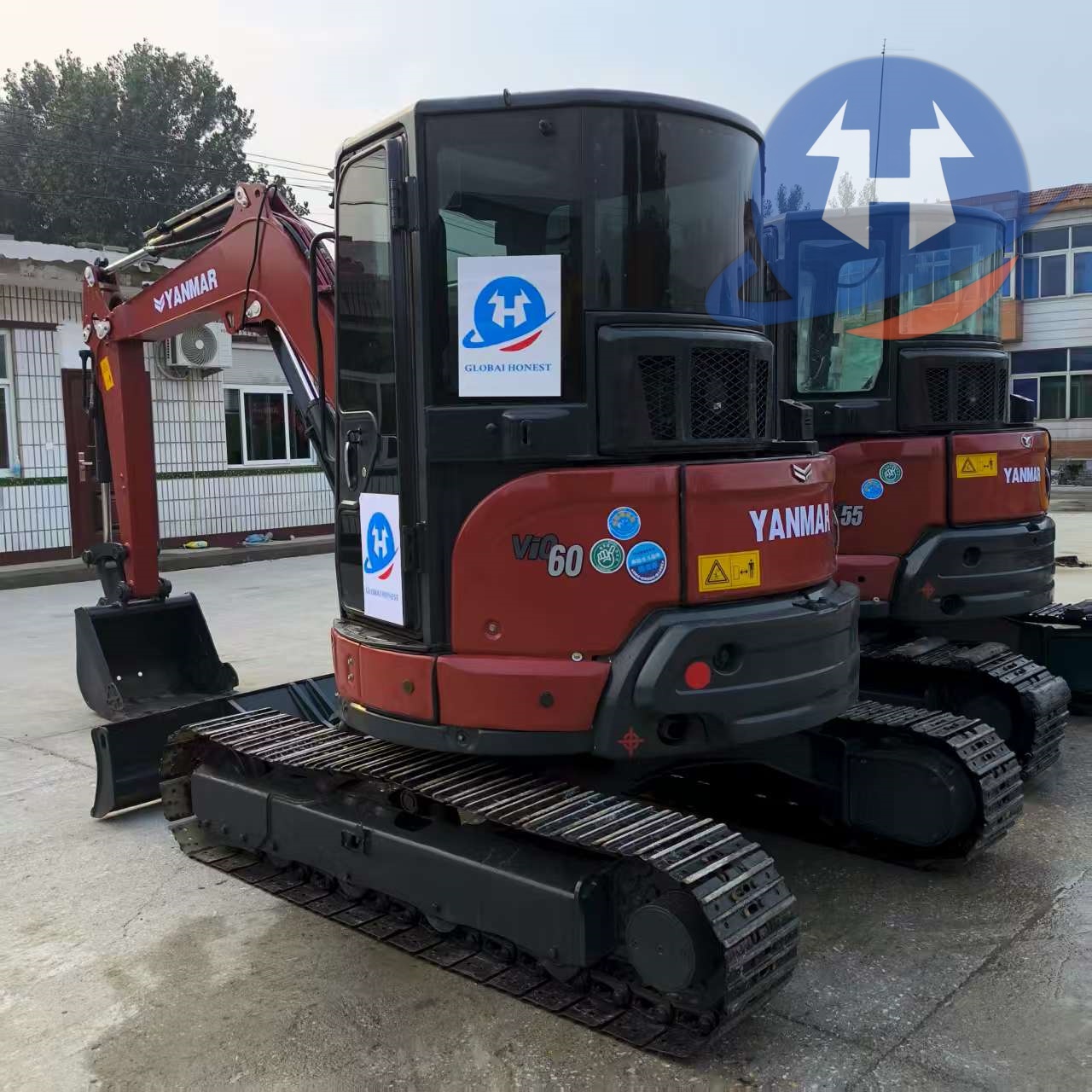 Yanmar VIO60 6-тонный мини-экскаватор, японский продукт, небольшая цена, подержанные землеройные машины с подшипником зубчатого насоса двигателя