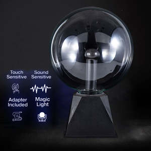 नए साल के इनडोर सजावट के लिए 8 इंच थोक जादू क्रिस्टल प्लाज्मा बॉल क्रिसमस हेलोलीन पार्टी प्लाज्मा बॉल - Product Image 2