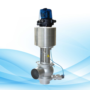 Ace valvola pneumatica a doppio sedile miscelabile in acciaio inossidabile con testa intelligente - Product Image 4