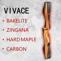 Vivace Outdoor Carbon ILF Recurve Bow Riser 17 \ "19 \" Wood ILF Riser pour tir à l'arc Recurve Bow Equipment