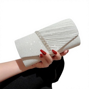 Pochette enveloppe scintillante en strass pour femme, sac à main de soirée en cristal, pochette de princesse étincelante pour fête, mariage, bal de promo, petite pochette à main - Product Image 1