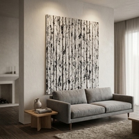 Panneaux muraux flexibles effet grès - Revêtement céramique souple MCM Texture à flux vertical Léger pour intérieur de luxe Adhésif