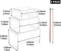 Support de présentation en acrylique transparent pour cupcakes, desserts, barres chocolatées - Fabrication artisanale, tailles S/M/L, style chic et élégant, fabrication en usine