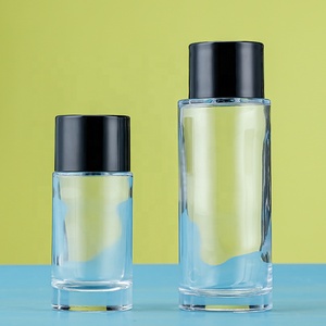 <strong>Perfume</strong> <strong>Bottle</strong> With Box Packaging 50ml 100ml Round Mens <strong>Perfume</strong> Empty Glass <strong>Perfume</strong> <strong>Spray</strong> <strong>Bottle</strong> With Matte Black Magnetic Cap - Product Image 2