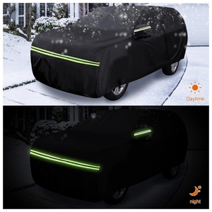 Housses de voiture imperméables pour Mercedes-Benz <span class=keywords><strong>GLB</strong></span> 2019-2025 avec fermeture éclair et bandes coupe-vent pour la protection contre la neige, la pluie et la poussière - Product Image 3
