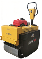 Compacteur à double tambour autoporté Changfa 850 avec moteur de 5,5 kW pour le compactage des sols intérieurs