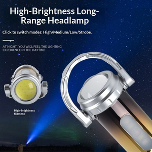 Mini <b>LED</b> Camping Lantern Keychain <b>Light</b>, <b>USB</b> Rechargeable Portable Emergency <b>Light</b>, <b>LED</b> Flashlight for Camping Hiking - Product Image 6