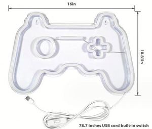 2023 trò chơi điều khiển hình dạng trang trí nội thất Acrylic neon ánh sáng <span class=keywords><strong>USB</strong></span> powered LED Gamepad Neon dấu hiệu cho tường chơi <span class=keywords><strong>game</strong></span> cho ps5 accesorios - Product Image 1