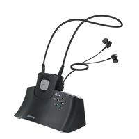 Écouteurs sans fil numériques 2,4 GHz pour TV, volume élevé pour seniors avec contrôle du son équilibré L/R, mode ambiant, batterie de rechange