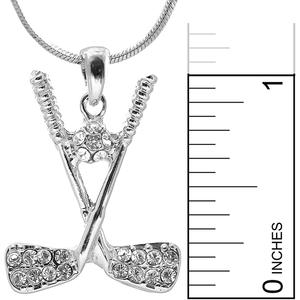 Collar con Colgante de Cristal en Forma de Carro de Golf 3D, Joyería de Golf Personalizada de Acero Inoxidable Plateado y Dorado para Hombre y Mujer - Product Image 6