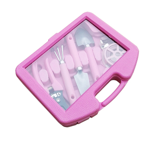 <b>Garden</b> Accessories Pink Gardening <b>Tools</b> Set 5PCS Heavy Duty Gardening Hand <b>Tools</b> with <b>Storage</b> Case <b>Garden</b> Products - Product Image 2