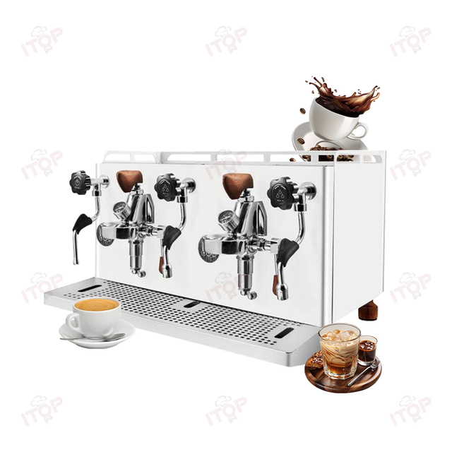 Restaurant Semi Auto Rocket Espresso Cappuccino Coffee Machine Large Capacity Commercial Expresso Coffee Maker