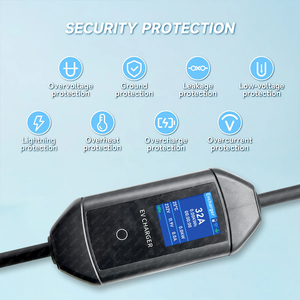 Aichieタイプ<span class=keywords><strong>2</strong></span>ポータブルEv充電器Type2 7kw 32Aソケット<span class=keywords><strong>2</strong></span> P + E産業プラグ5m TPUケーブル高速充電ステーション - Product Image 6