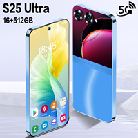 Smartphone S25 Ultra E Book Office 7,3 pouces 90Hz Android 15 16 Go 512 Go 72MP 8000 mAh+ MTK Dimensity 5G Double SIM Face ID GPS Métal