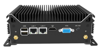 Mini PC sin ventilador Linux Ubuntu/Win11 N100 Quad Core 2*Lan/2*RS232/2*RS485/16GB RAM DDR4 128GB SSD M.2/PC de escritorio integrado