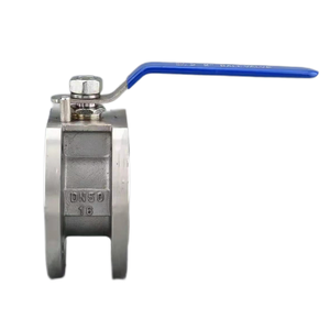 Шаровой клапан вафильного типа SS316 SS304 из нержавеющей стали CFBM дизайн <span class=keywords><strong>PN16</strong></span> рейтинг давления DN80 размер тонкий корпус фланец - Product Image 3