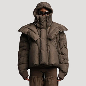 Blouson matelassé personnalisé 2026, style streetwear oversize, avec doublure en maille respirante, chaud et épais, idéal pour l'extérieur - Product Image 2