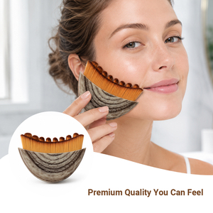 Nouvelle brosse en bois pour le visage, pour le drainage lymphatique et l'exfoliation, design tendance pour le <span class=keywords><strong>soin</strong></span> de la peau du visage et du corps - Product Image 3
