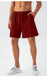8 couleurs en gros hommes été séchage rapide léger sport ample rayé extérieur course entraînement Fitness cinquième short en nylon - Product Image 2