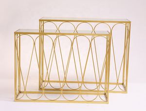 <span class=keywords><strong>D</strong></span>écoration de mariage, ensembles de tables basses <span class=keywords><strong>d</strong></span>écoupées <span class=keywords><strong>d</strong></span>écoratives en métal couleur or de luxe pour salon, table basse ronde intérieure - Product Image 2