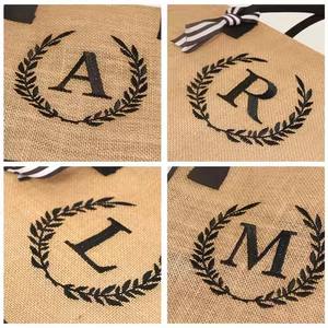 THK0027 Wholesale Custom logo Personalization Plain Medium Jute <b>Bag</b> High Quality Jute Beach <b>Bag</b> - Product Image 3