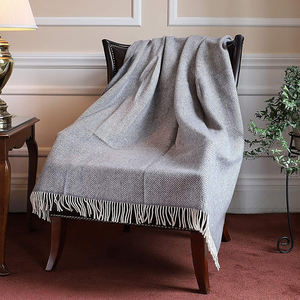 100% 純粋なカシミア冬の織りのブランケットを投げるホーム & ホテル - Product Image 5