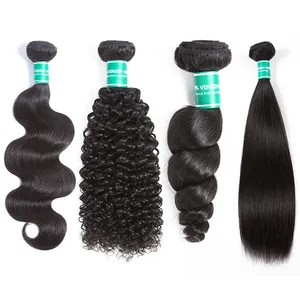 China Factory Supply Unprocessed 100% Cheap Hot Sale Wholesale Virgin Human Hair 3 Bundles With Lace Frontal