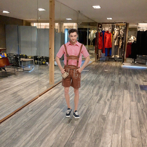 Costume di Halloween Personalizzato per Adulti, Abito da Cameriera Bavarese, Dirndl da Uomo, Lederhosen, Outfit per Festa della Birra e Carnevale - Product Image 3