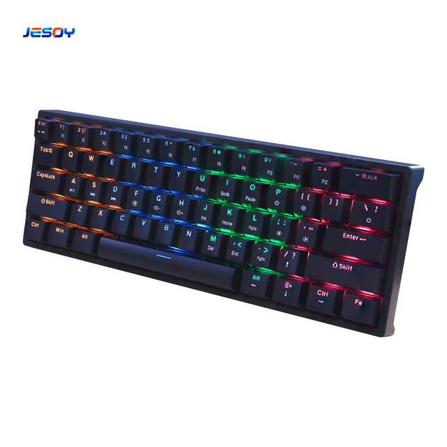 Keyboard 60 Percent 60% 2.4G Rgb Led Backlit Mechanical Keyboard Teclado Gamer Wireless Gaming Keyboard