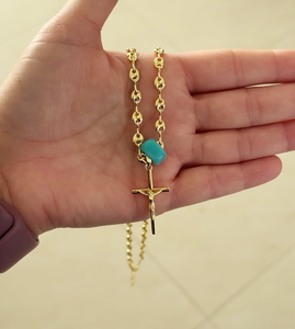 Collares Espectaculares de Cobre Estilo Bohemio para Mujer |   Cadena con Eslabones de Nariz de Cerdo, Joyería Boho - Product Image 3
