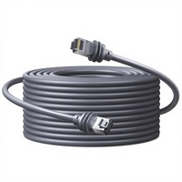 Câble personnalisé pour Starlink 50FT Standard Gen 3/Mini Cat6 RJ45 5Gbps 250MHz Haute Vitesse IP67 26AWG PVC Durable Gris pour Ordinateur Portable