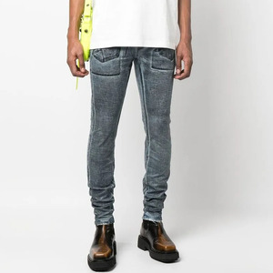 <span class=keywords><strong>Jeans</strong></span> in Denim Custom da <span class=keywords><strong>uomo</strong></span> Slim fit estivi <span class=keywords><strong>Jeans</strong></span> X-Ray nero sporco lavaggio a <span class=keywords><strong>vita</strong></span> <span class=keywords><strong>bassa</strong></span> Skinny <span class=keywords><strong>Jeans</strong></span> attillati - Product Image 4