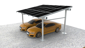 Installation facile abri de voiture solaire Quatre pôles abri de voiture système de montage solaire étanche CARPORT - Product Image 3