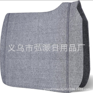 Tapis de selle antidérapant style western en feutre de laine, absorbant les chocs et anti-transpiration, pour équipement d'équitation - Product Image 1