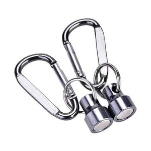 ポータブル強力ネオジム磁気カラビナカスタムロゴホルダーフライフィッシング磁気キーチェーンクイックリリース - Product Image 1