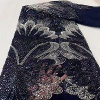 Dégradé de couleur mode chaîne respirant 100% Polyester tissé broderie tissu maille perle Tube lourd Sequin femmes robe de mariée